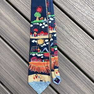 Save the Children Silk Tie “That's What Friends Are For” 58" Kids Art USA